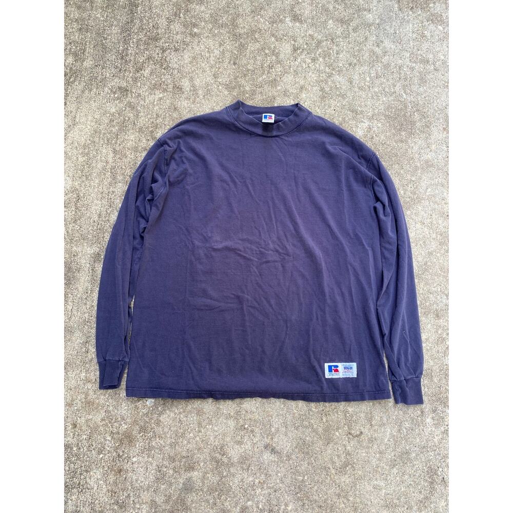 Vintage 90s Russell Athletic Mock Turtleneck Sweater Made In USA - Men’s Large